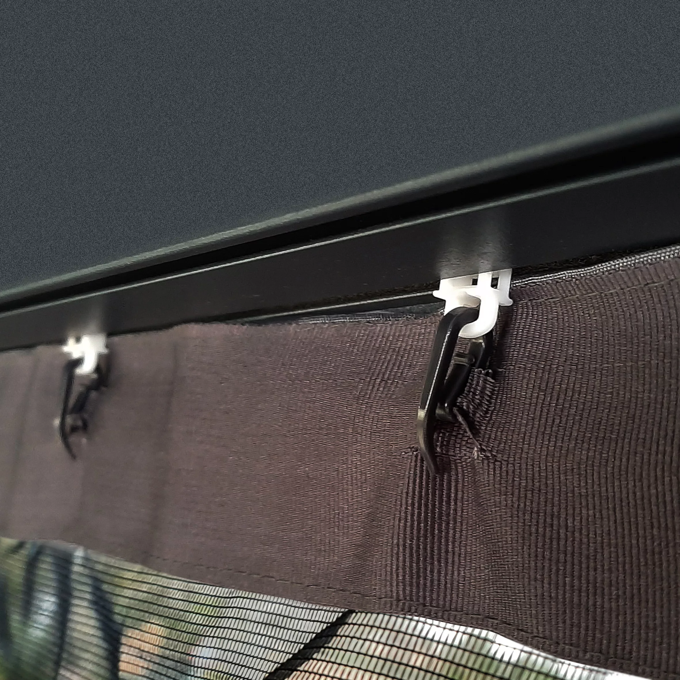 Palram - Canopia Dallas Grey Polyester (PES) Gazebo Netting, Pack Of 4 (L)2120mm (W)5070mm 7 Palram - Canopia Dallas Grey Polyester (PES) Gazebo Netting, Pack Of 4 (L)2120mm (W)5070mm - Image 5