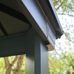 Palram - Canopia Dallas Grey Rectangular Gazebo, (W)4.26m (D)3.64m - Assembly Required -Gardens And Landscaping palram canopia dallas grey rectangular gazebo w 4 26m d 3 64m assembly required7290108601459 04i bq