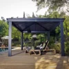 Palram - Canopia Dallas Grey Rectangular Gazebo, (W)4.88m (D)3.64m - Assembly Required -Gardens And Landscaping palram canopia dallas grey rectangular gazebo w 4 88m d 3 64m assembly required7290108601947 03i bq