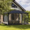 Palram - Canopia Ledro Grey Rectangular Gazebo, (W)4.3m (D)2.96m - Assembly Required 2 Palram - Canopia Ledro Grey Rectangular Gazebo, (W)4.3m (D)2.96m - Assembly Required -Gardens And Landscaping palram canopia ledro grey rectangular gazebo w 4 3m d 2 96m assembly required7290108139648 02i bq