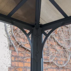 Palram - Canopia Martinique Grey Rectangular Gazebo, (W)3.6m (D)2.96m - Assembly Required -Gardens And Landscaping palram canopia martinique grey rectangular gazebo w 3 6m d 2 96m assembly required7290108137910 07i bq