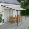 Palram - Canopia Olympia Grey Non-retractable Awning, (L)4.25m (H)3.05m (W)2.95m -Gardens And Landscaping palram canopia olympia grey non retractable awning l 4 25m h 3 05m w 2 95m7290108133981 01i bq