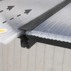 Palram - Canopia Olympia Grey Non-retractable Awning, (L)5.46m (H)3.05m (W)2.95m -Gardens And Landscaping palram canopia olympia grey non retractable awning l 5 46m h 3 05m w 2 95m7290108134001 07i bq