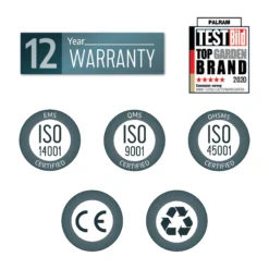 Palram - Canopia Olympia Grey Non-retractable Awning, (L)8.6m (H)3.05m (W)2.95m -Gardens And Landscaping palram canopia olympia grey non retractable awning l 8 6m h 3 05m w 2 95m7290108134353 03t bq