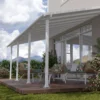 Palram - Canopia Olympia White Non-retractable Awning, (L)7.39m (H)3.05m (W)2.95m -Gardens And Landscaping palram canopia olympia white non retractable awning l 7 39m h 3 05m w 2 95m7290108134322 01i bq