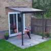 Palram - Canopia Sierra Grey Non-retractable Awning, (L)2.25m (H)3m (W)2.28m -Gardens And Landscaping palram canopia sierra grey non retractable awning l 2 25m h 3m w 2 28m7290108131307 01i bq