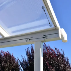 Palram - Canopia Sierra White Non-retractable Awning, (L)8.6m (H)3.05m (W)2.95m -Gardens And Landscaping palram canopia sierra white non retractable awning l 8 6m h 3 05m w 2 95m7290108130560 05i bq