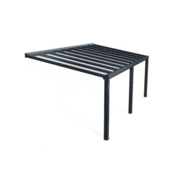 Palram - Canopia Stockholm Grey Non-retractable Awning, (L)6.6m (H)3.24m (W)3.41m