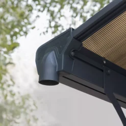 Palram - Canopia Tucson Grey Rectangular Gazebo, (W)5.02m (D)3.59m - Assembly Required -Gardens And Landscaping palram canopia tucson grey rectangular gazebo w 5 02m d 3 59m assembly required7290108601626 05i bq