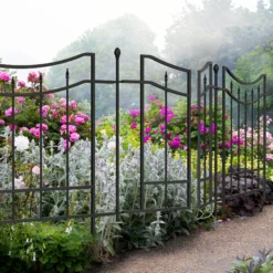 Panacea Steel Arched Finials Gate, (H)0.82m (W)0.47m -Gardens And Landscaping panacea steel arched finials gate h 0 82m w 0 47m0093432871164 01i BQ
