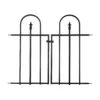 Panacea Steel Triple Arch Finial Gate, (H)0.94m (W)0.85m -Gardens And Landscaping panacea steel triple arch finial gate h 0 94m w 0 85m0093432875018 01c BQ