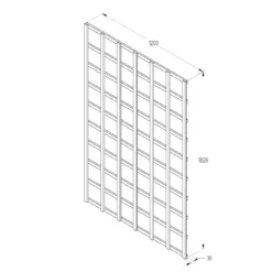Gardens And Landscaping -Gardens And Landscaping pine trellis panel pack of 3 w 120cm x h 183cm5013053173336 18bq