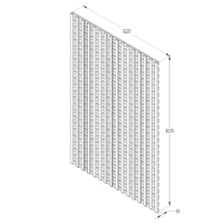 Pine Trellis Panel, Pack Of 5 (W)122cm X (H)183cm -Gardens And Landscaping pine trellis panel pack of 5 w 122cm x h 183cm5013053173442 18bq