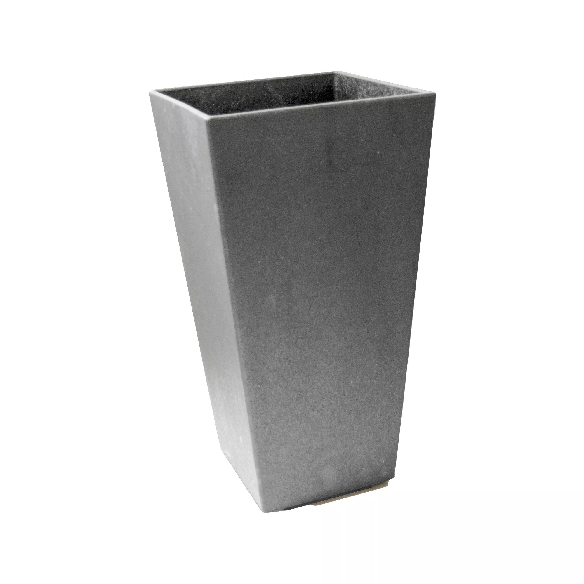 Primeur Sonata Pewter Plain Square Plant Pot (Dia)26cm 3 Primeur Sonata Pewter Plain Square Plant Pot (Dia)26cm