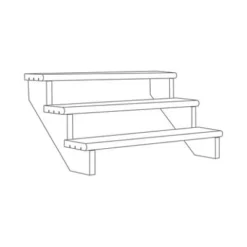 Richard Burbidge Redwood Deck Step (W)1066mm (T)40mm, Set Of 5 -Gardens And Landscaping richard burbidge redwood deck step w 1066mm t 40mm set of 55000473080351 01t BQ