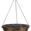 Smart Garden Faux Rattan Brown Round Plastic Hanging Basket, 35cm -Gardens And Landscaping smart garden faux rattan brown round plastic hanging basket 35cm5050642029490 01c bq