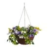 Smart Garden Pansy Artificial Plastic Hanging Basket, 30cm -Gardens And Landscaping smart garden pansy artificial plastic hanging basket 30cm5050642007580 02c