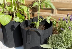 Verve Black Round Planter, Pack Of 3 -Gardens And Landscaping verve black round planter pack of 35059340329239 02i