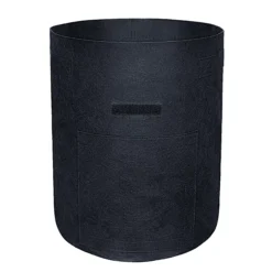 Verve Black Round Planter