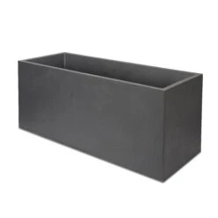 Verve Durdica Dark Grey Plastic Rectangular Trough