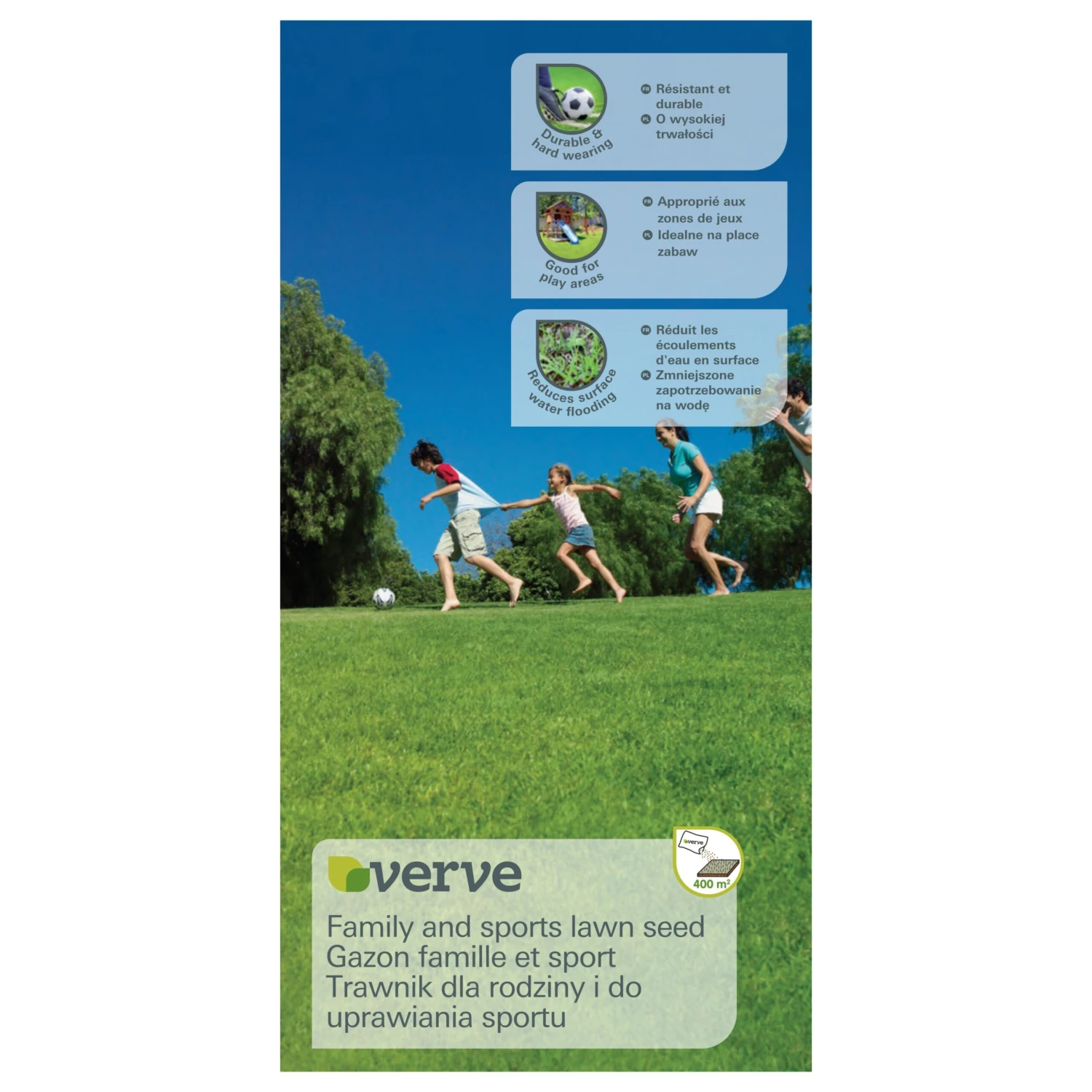 Verve Family & Sports Grass Seeds, 10kg 3 Verve Family & Sports Grass Seeds, 10kg