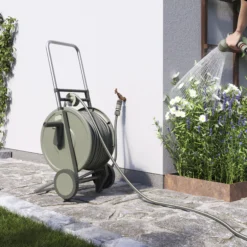 Verve Freestanding Empty Hose Cart With Wheels -Gardens And Landscaping verve freestanding empty hose cart with wheels5059340251028 01i
