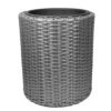 Verve Iraklia Grey Polyethylene (PE) Round Plant Pot (Dia)35cm -Gardens And Landscaping verve iraklia grey polyethylene pe round plant pot dia 35cm5059340327501 02c