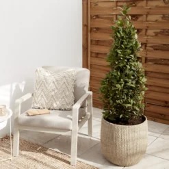 Verve Kulun Beige Knitted Effect Fibreclay Circular Plant Pot (Dia)46cm -Gardens And Landscaping verve kulun beige knitted effect fibreclay circular plant pot dia 46cm5059340327679 01i