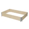 Verve Large Pine & Steel Rectangular Raised Bed Kit 0.96m² -Gardens And Landscaping verve large pine steel rectangular raised bed kit 0 96m 3663602760207 01bq