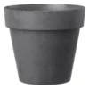 Verve Nurgul Dark Grey Polypropylene (PP) Round Plant Pot (Dia)79cm -Gardens And Landscaping verve nurgul dark grey polypropylene pp round plant pot dia 79cm5059340341712 02c