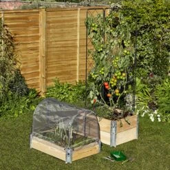 Verve Small Pine & Steel Rectangular Raised Bed Kit 0.48m² -Gardens And Landscaping verve small pine steel rectangular raised bed kit 0 48m 3663602760214 02bq