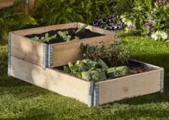 Verve Small Pine & Steel Rectangular Raised Bed Kit 0.48m² -Gardens And Landscaping verve small pine steel rectangular raised bed kit 0 48m 3663602760214 04bq