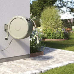 Verve Wall-mounted Auto Hose Reel Set (L)35m -Gardens And Landscaping verve wall mounted auto hose reel set l 35m5059340250977 05i