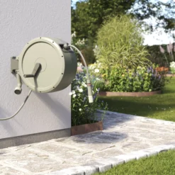 Verve Wall-mounted Manual Hose Reel Set (L)40m -Gardens And Landscaping verve wall mounted manual hose reel set l 40m5059340251004 05i