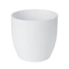 White Ceramic Round Plant Pot (Dia)24.3cm -Gardens And Landscaping white ceramic round plant pot dia 24 3cm3663602440857 02c bq