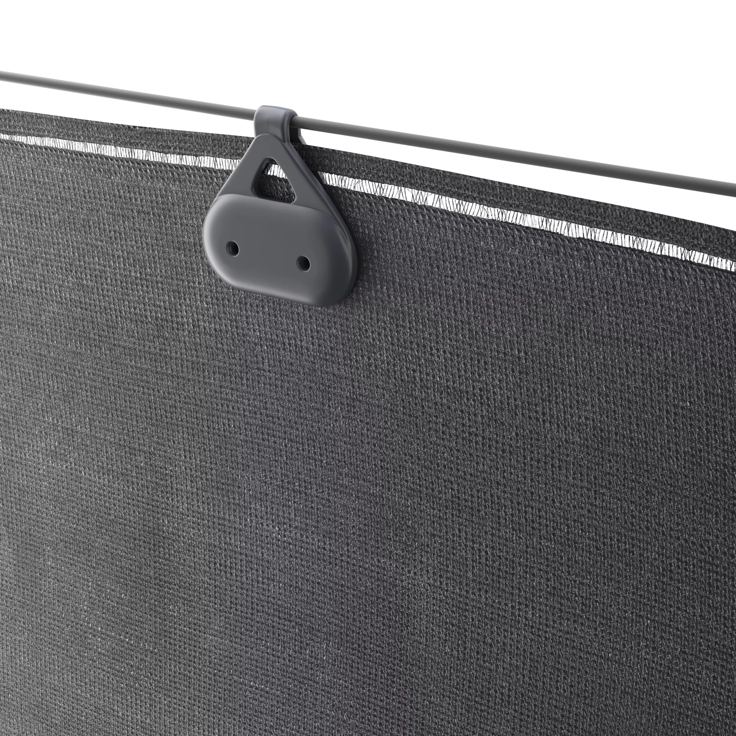 Woven Breeze Grey High-density Polyethylene (HDPE) & Woven Fibre Garden Screen (H)1m (W)3m 6 Woven Breeze Grey High-density Polyethylene (HDPE) & Woven Fibre Garden Screen (H)1m (W)3m - Image 4